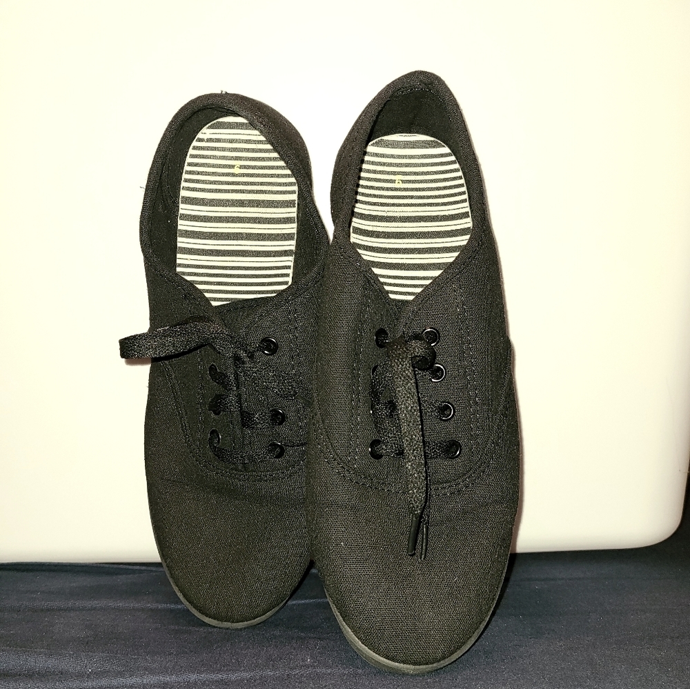 Black Canvas Shoes